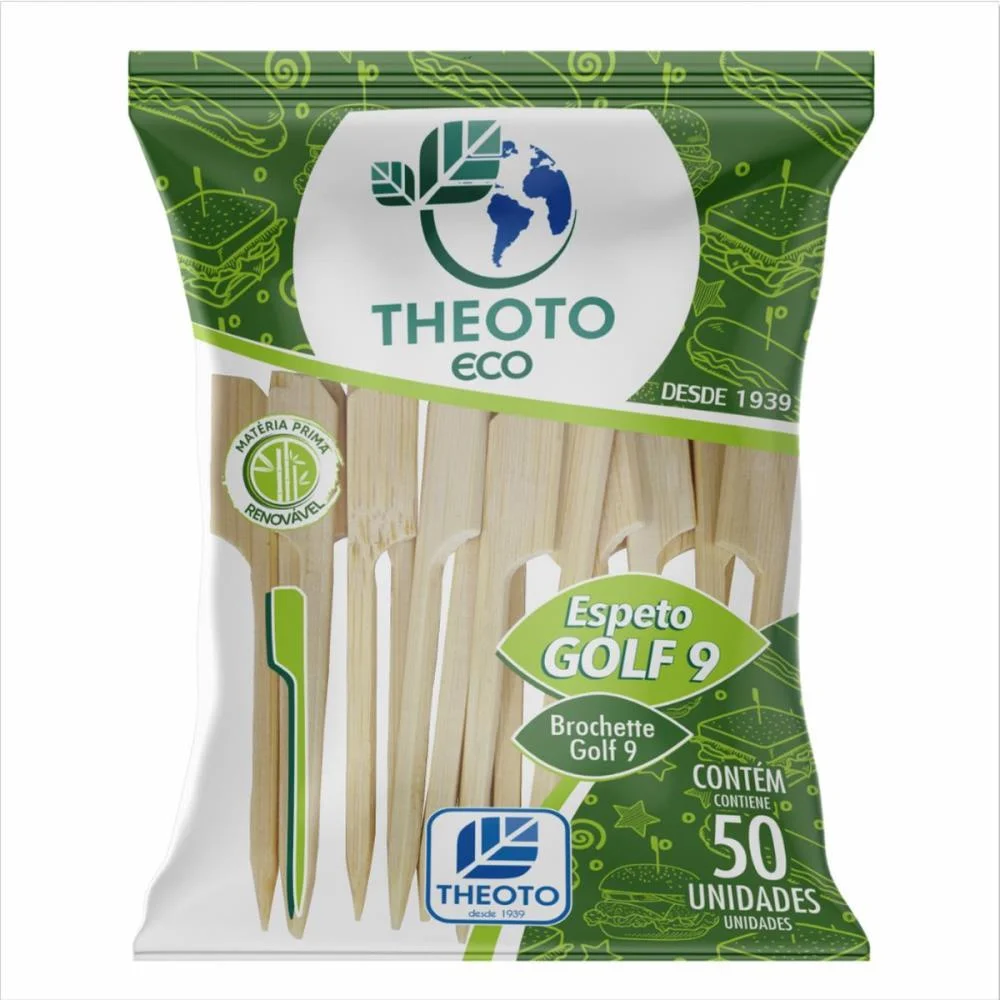 Espeto Madeira Golf 9Cm Theoto (Pct.c/50) - imagem 2