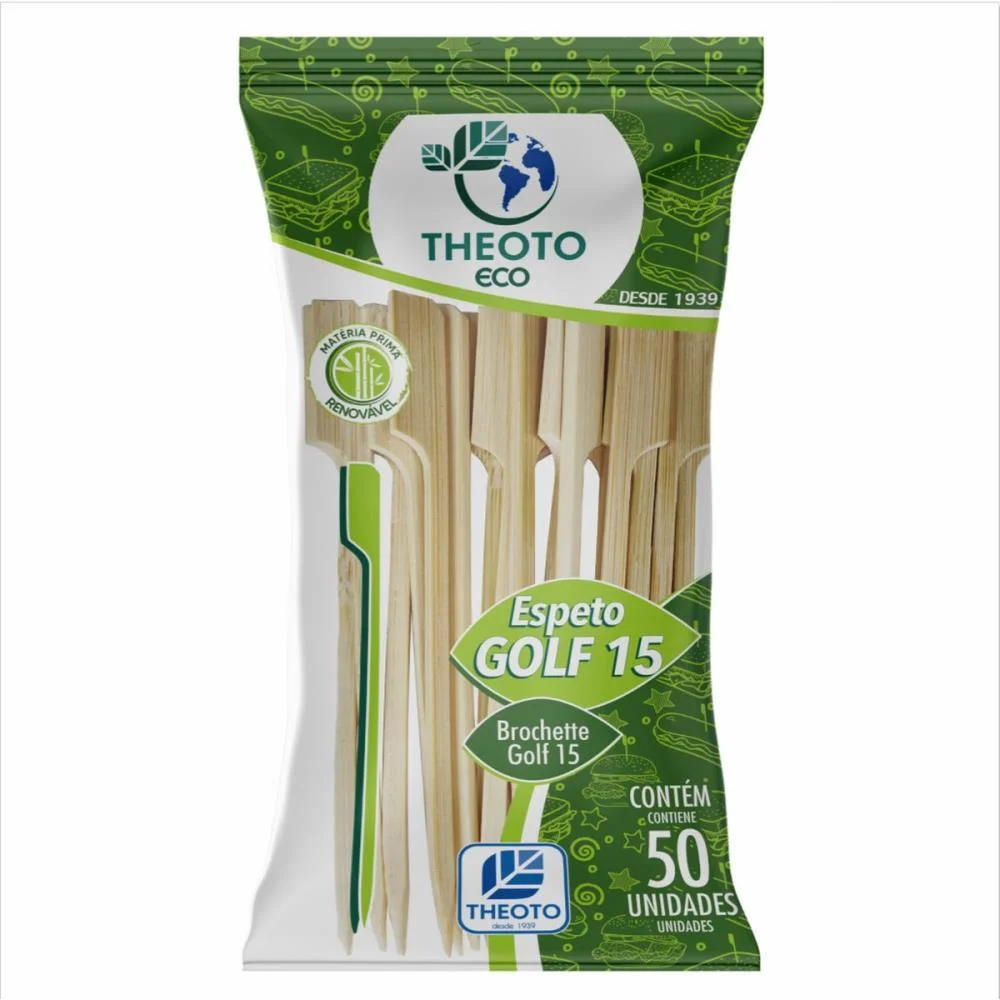 Espeto Madeira Golf 15Cm Theoto (Pct.c/50) - imagem 2