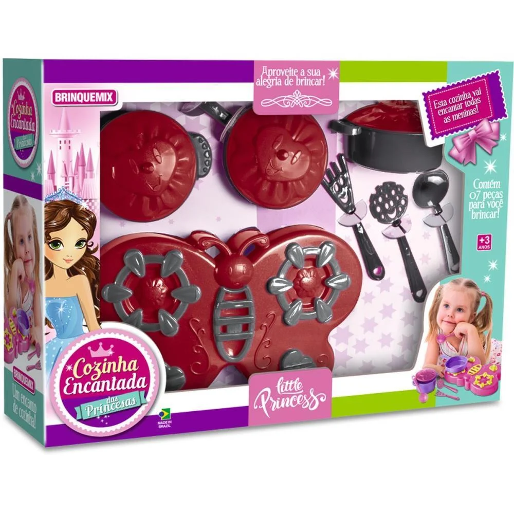 Brincando De Casinha Cozinha Encantada Princesas Me Brinquemix - imagem 3
