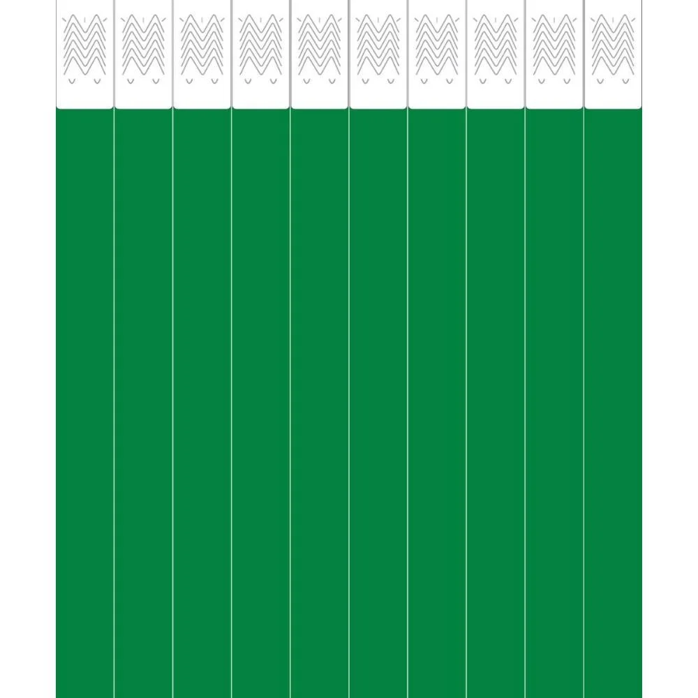 Pulseira Identificacao Tyvek Verde Bandeira Tecnomidia (Pct.c/50) - imagem 3