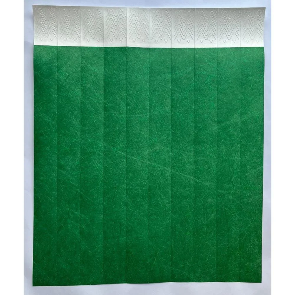 Pulseira Identificacao Tyvek Verde Bandeira Tecnomidia (Pct.c/50) - imagem 4