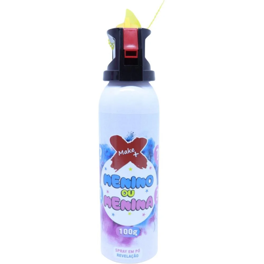 Lancador De Confete Spray Po Revelacao Azul Make+ - imagem 4
