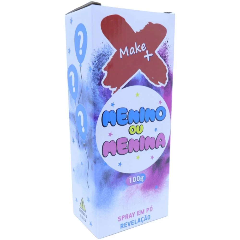 Lancador De Confete Spray Po Revelacao Rosa Make+ - imagem 8