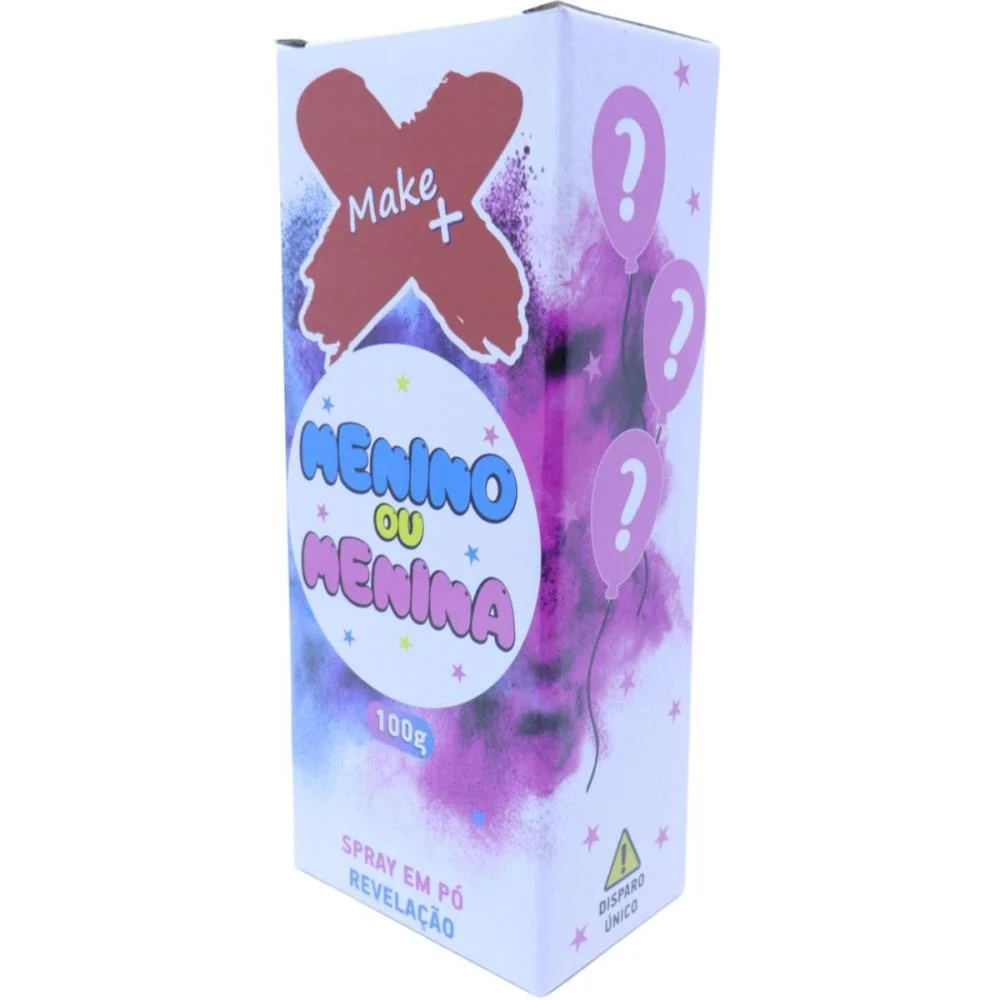 Lancador De Confete Spray Po Revelacao Rosa Make+ - imagem 9