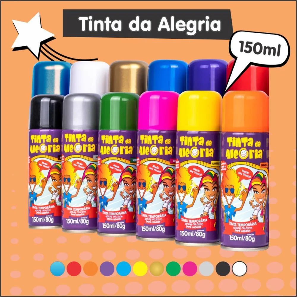 Pinta Cabelo 150Ml Azul Dalegria (Cx.c/12) - imagem 4