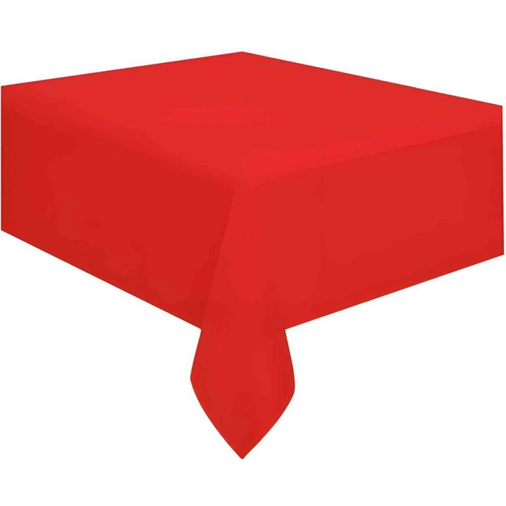 Toalha Plastica 78X78Cm Vermelha Xingo Embalagens (Pct.c/10) - imagem 2