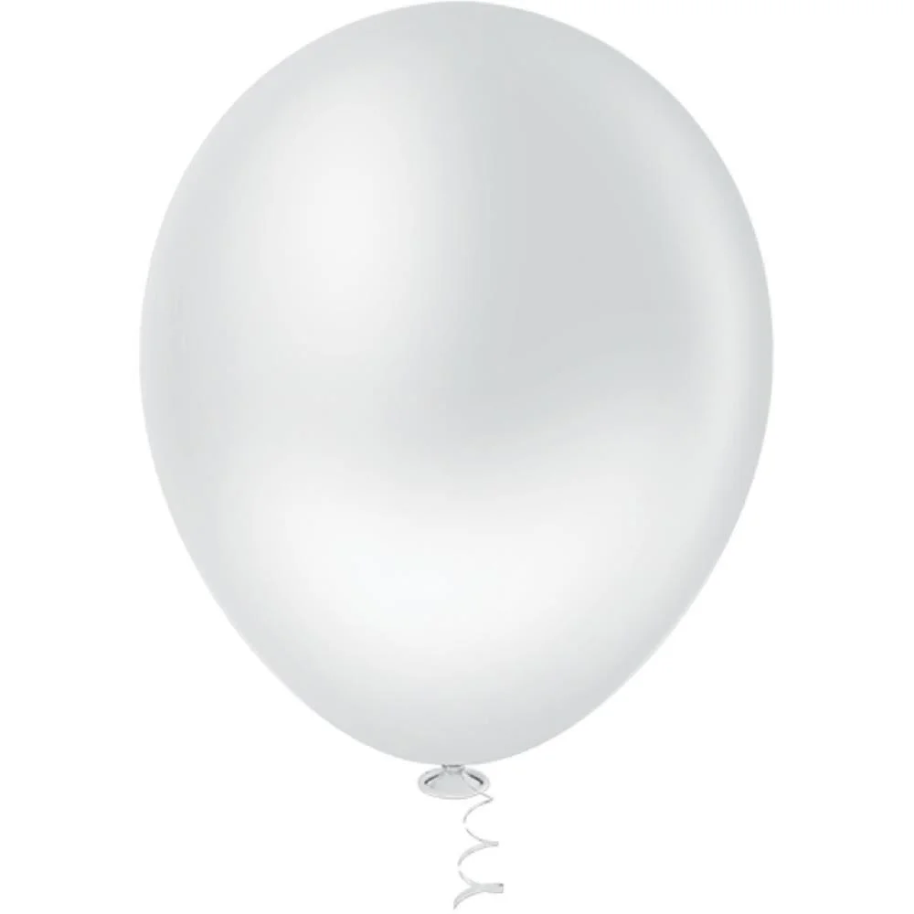 Balao 8 Liso Branco Pic Pic Riberball (Pct.c/50) - imagem 3