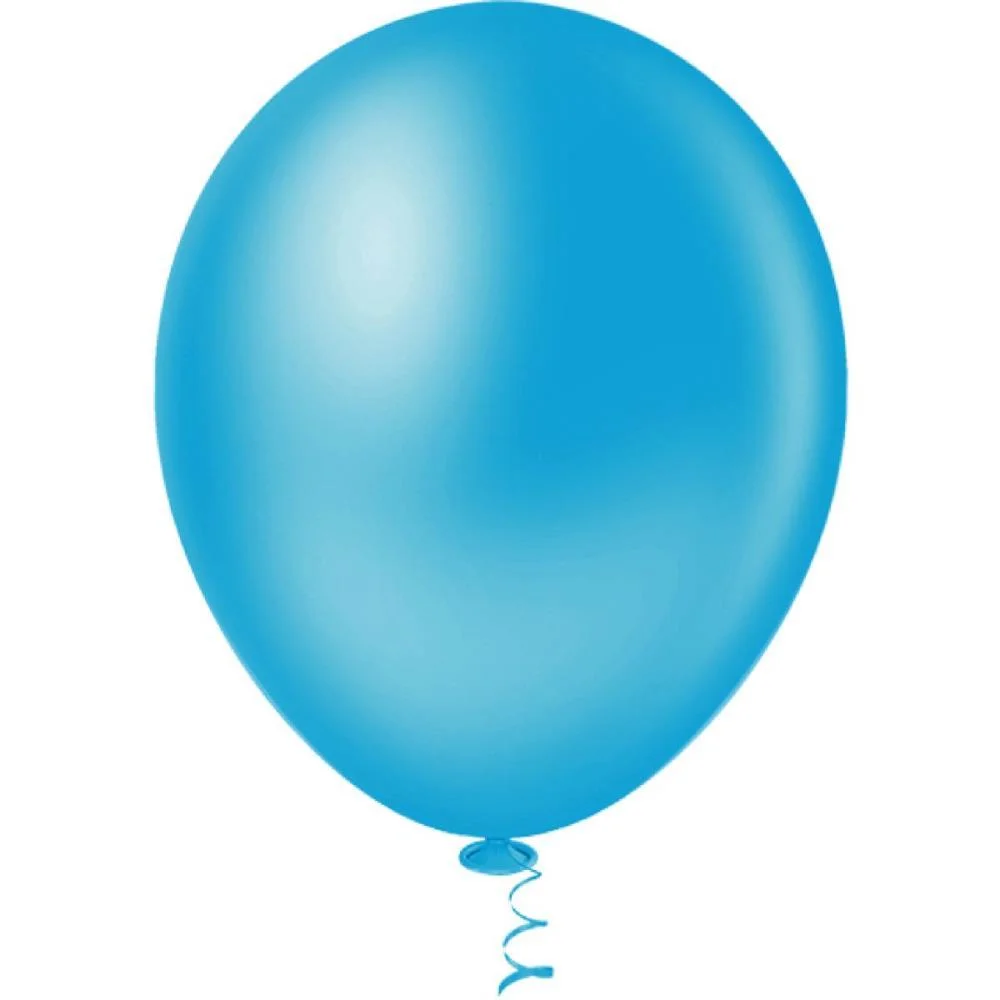 Balão 8 Liso Azul Pic Pic Riberball (Pct.c/50) - imagem 3