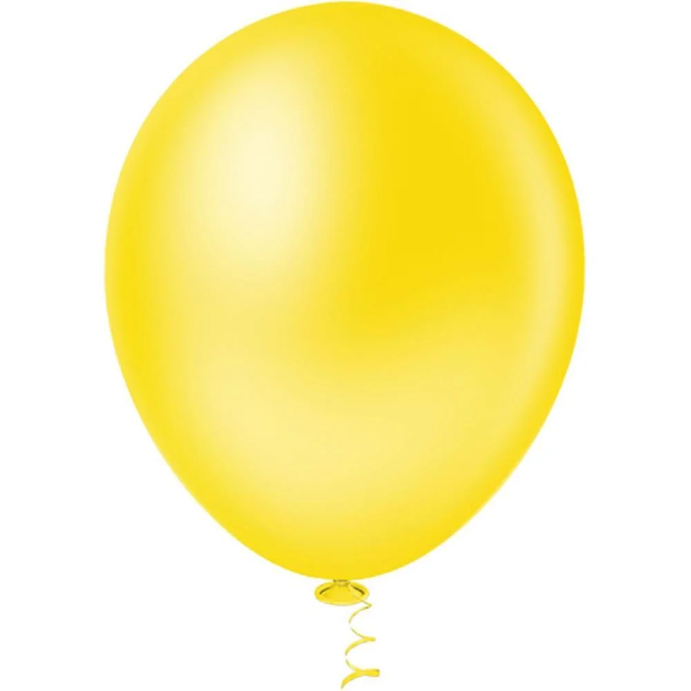 Balao 8 Liso Amarelo Pic Pic Riberball (Pct.c/50) - imagem 3