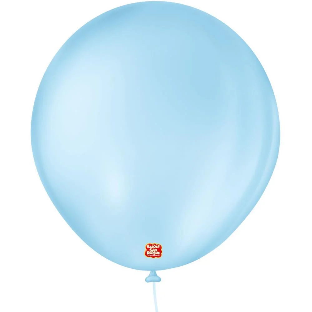 Balao 8 Liso Azul Baby Sao Roque (Pct.c/50) - imagem 2