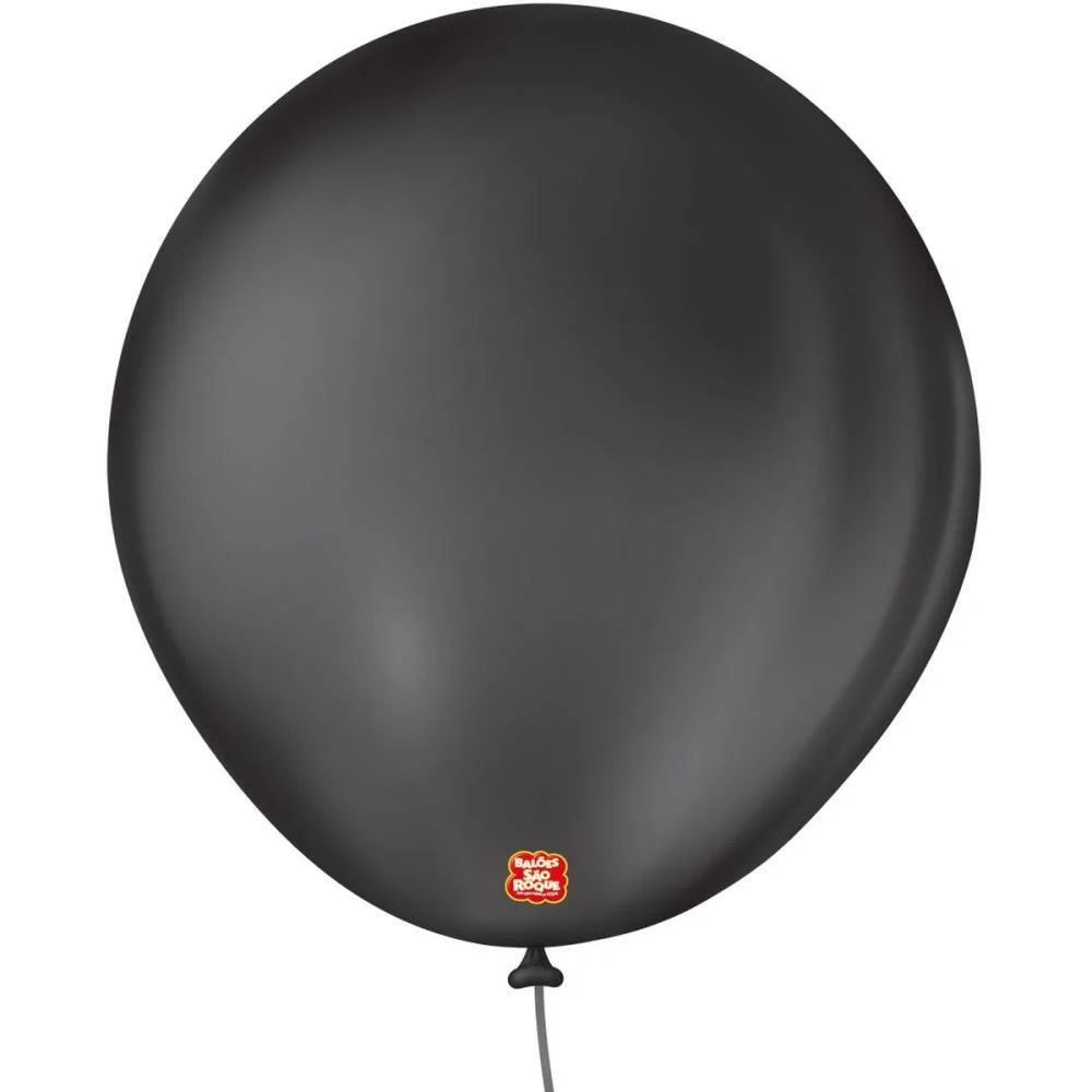Balao 8 Liso Preto Ebano Sao Roque (Pct.c/50) - imagem 4