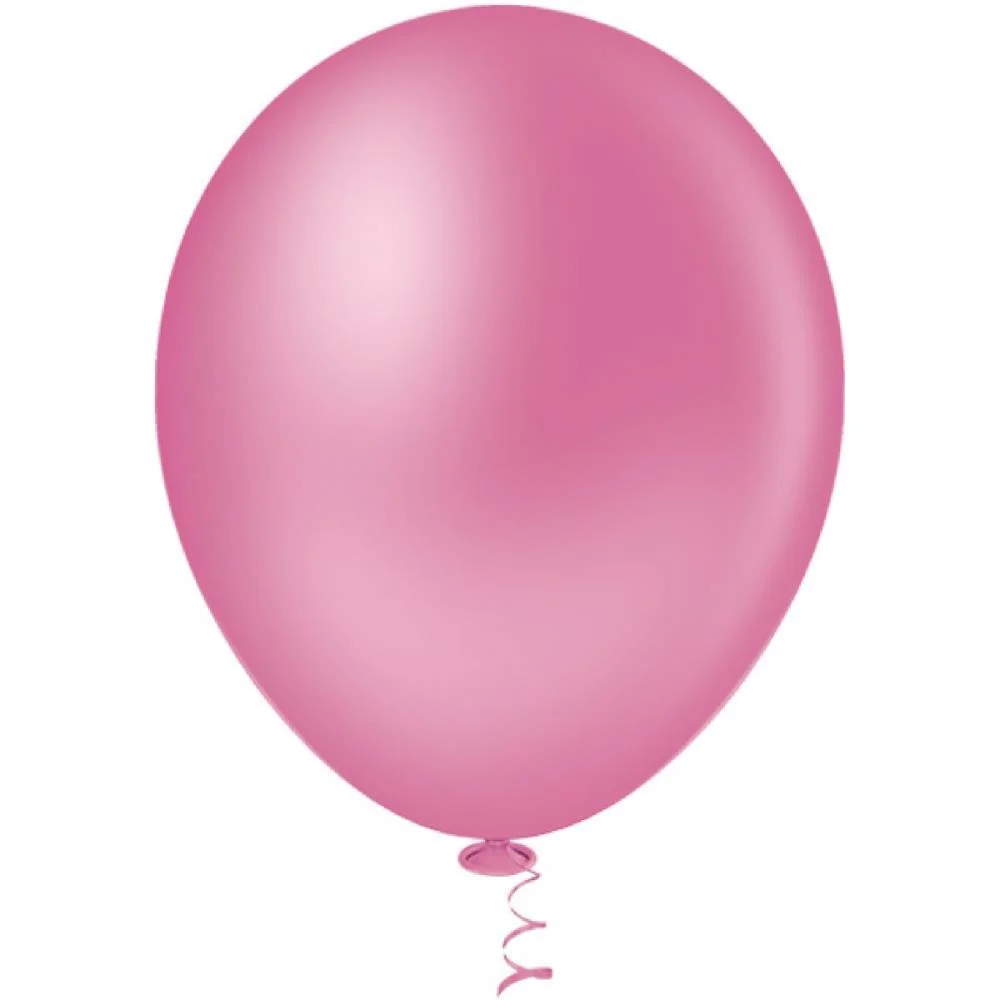 Balao 16 Liso Rosa Forte Riberball (Pct.c/12) - imagem 2
