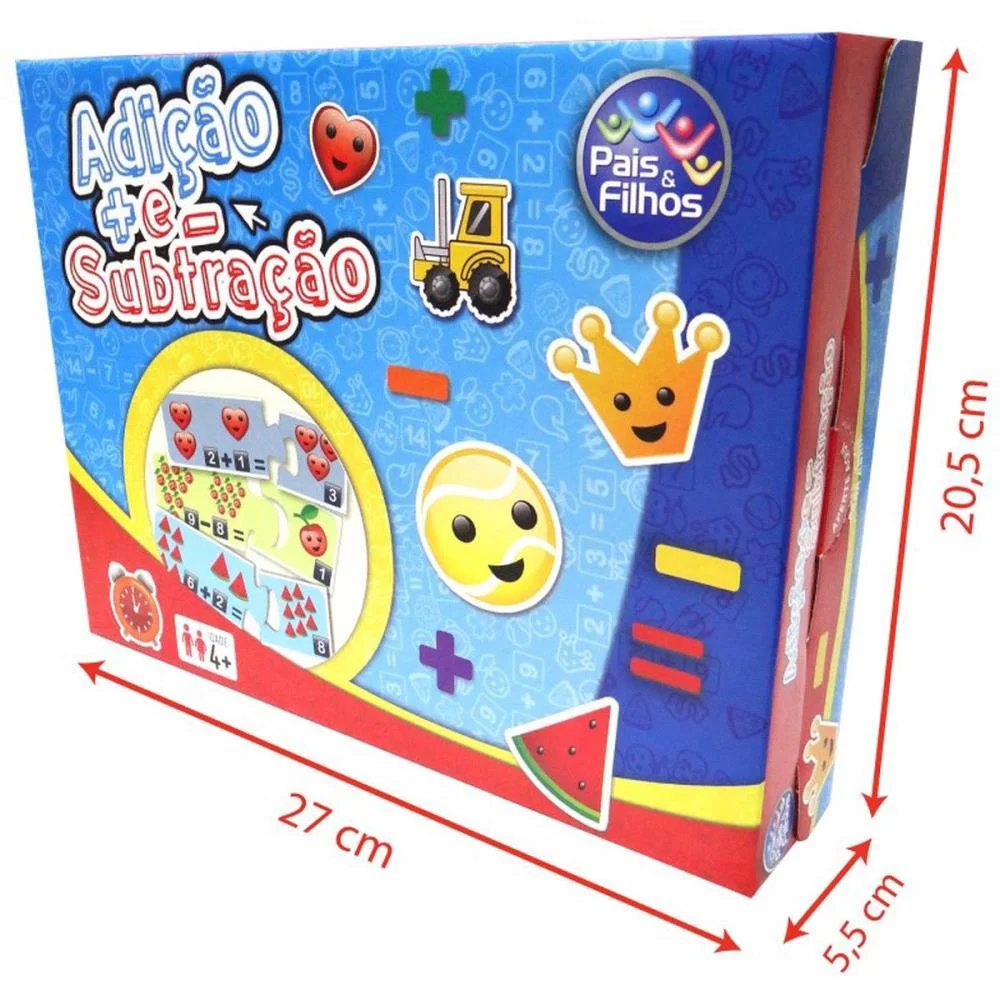 Jogo Diverso Adicao E Subtracao Pais E Filhos - imagem 4