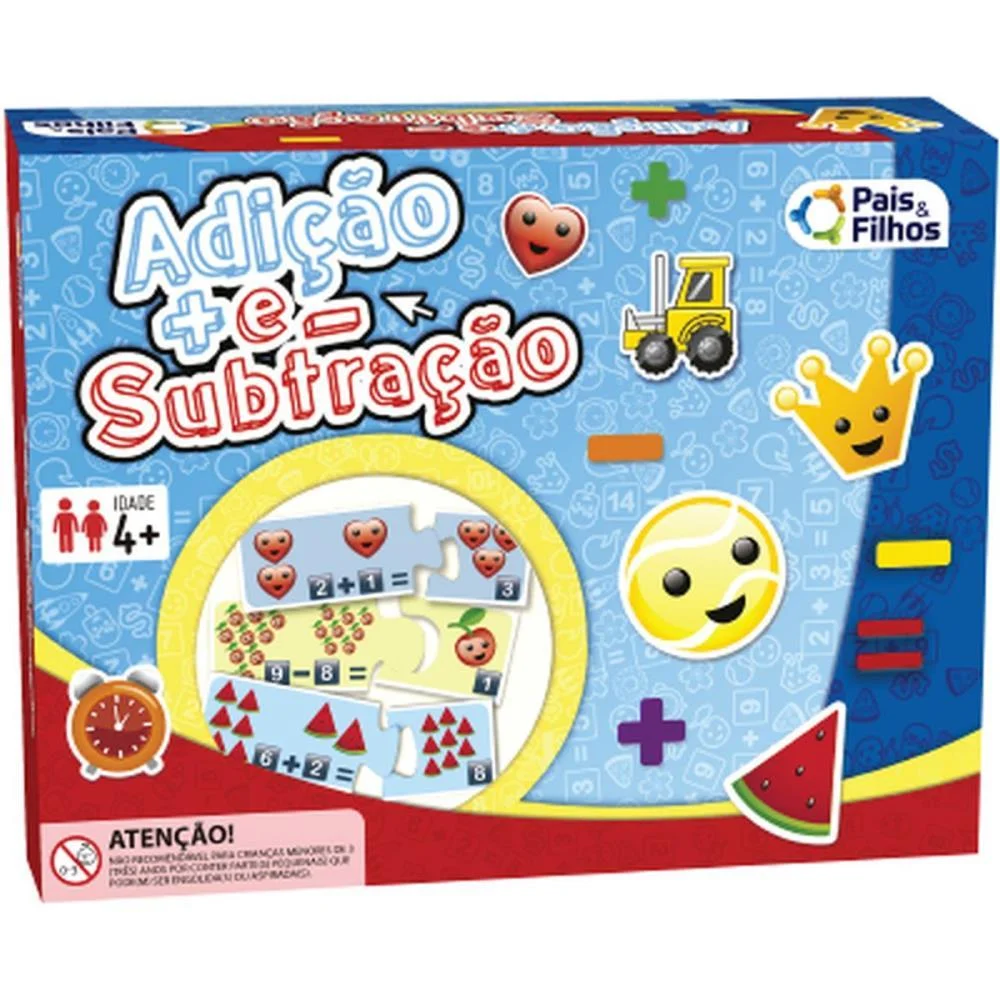 Jogo Diverso Adicao E Subtracao Pais E Filhos - imagem 8