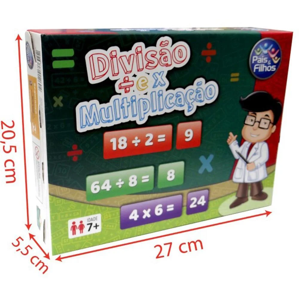 Jogo Diverso Divisao E Multiplicacao Pais E Filhos - imagem 3