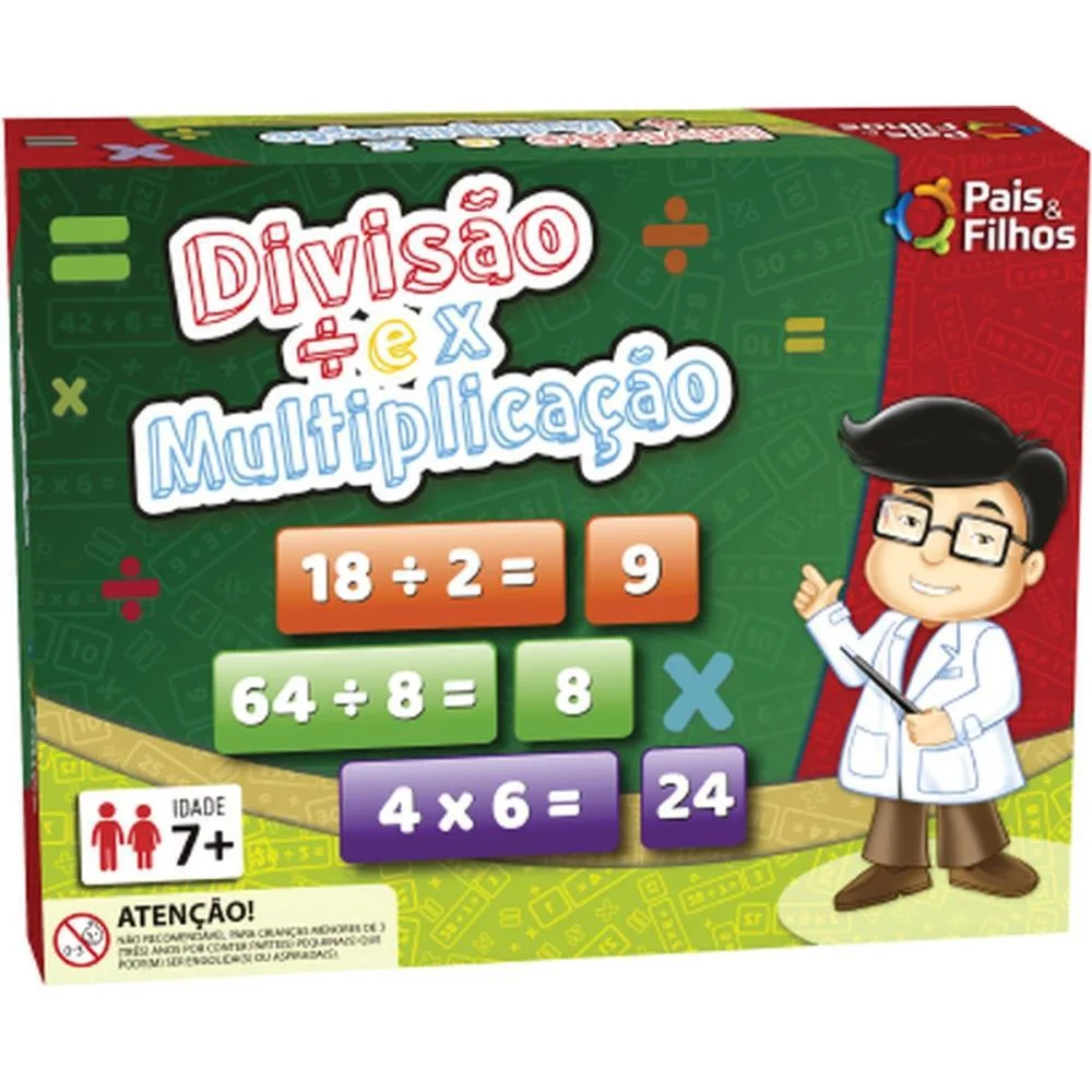 Jogo Diverso Divisao E Multiplicacao Pais E Filhos - imagem 4