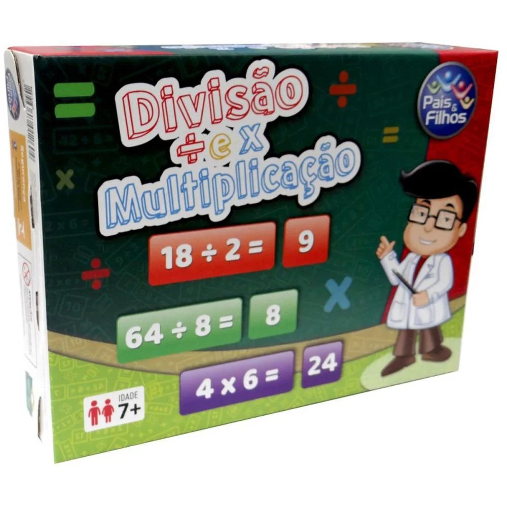 Jogo Diverso Divisao E Multiplicacao Pais E Filhos - imagem 5