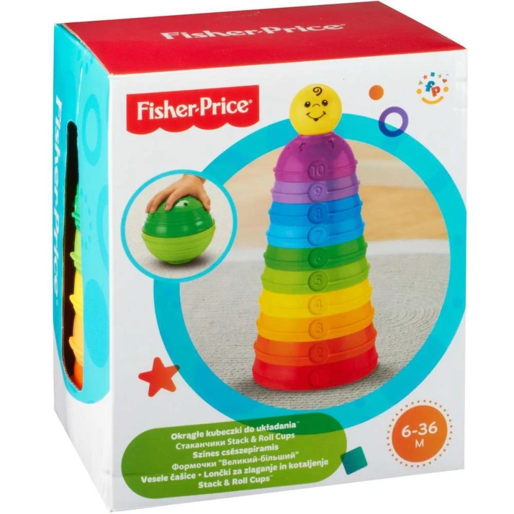 Fisher-Price Infant Torre De Potinhos Coloridos Mattel - imagem 2