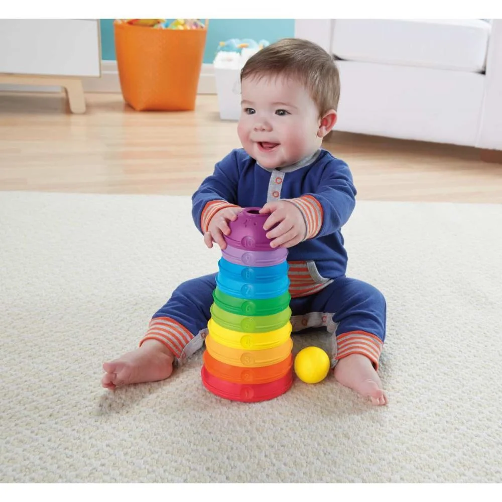 Fisher-Price Infant Torre De Potinhos Coloridos Mattel - imagem 5