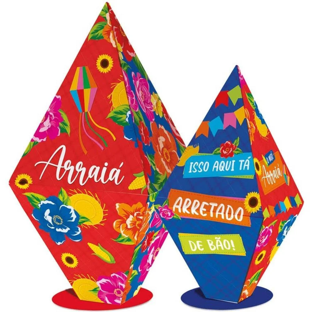 Festa Junina Silhueta Balao 3D Mio Arraia Packpel (Pct.c/02) - imagem 2
