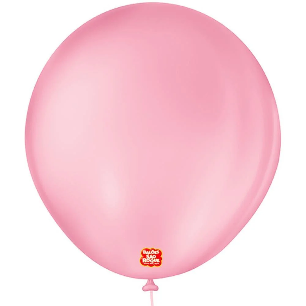 Balao 7 Liso Redondo Rosa Tutti-Frutti Sao Roque (Pct.c/50) - imagem 3