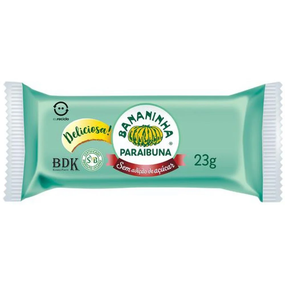 Doce Bananinha S/Acucar 23G. Bananinha Paraibuna C/ 20 Unidades - imagem 3