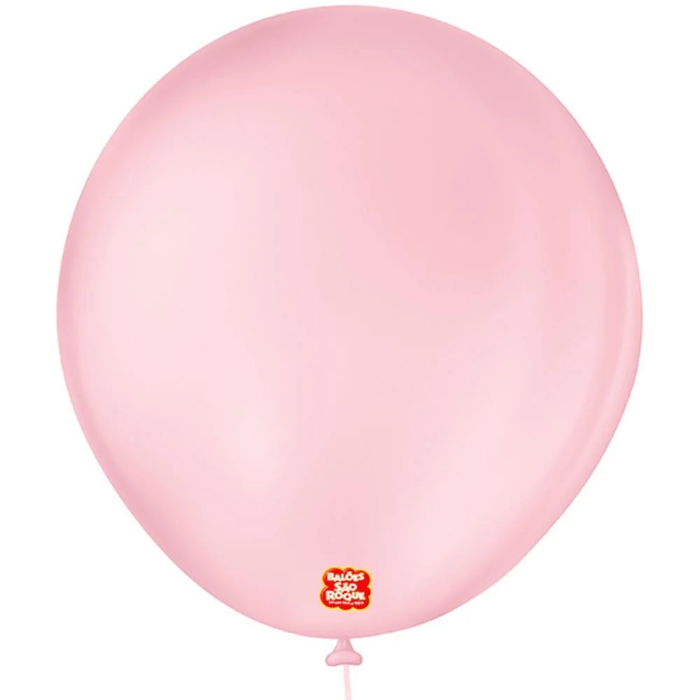 Balao 7 Liso Redondo Rosa Baby Sao Roque (Pct.c/50) - imagem 2