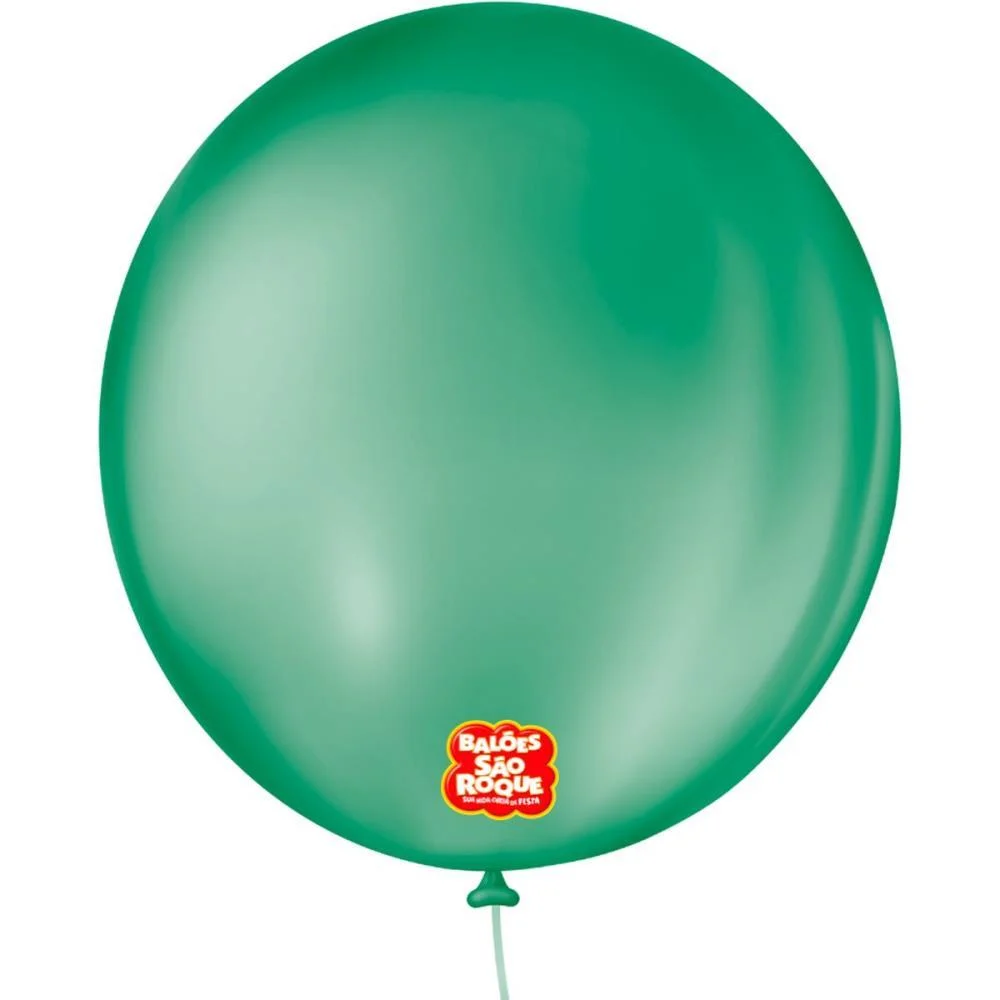 Balao 9 Liso Redondo Verde Folha Sao Roque (Pct.c/50) - imagem 4
