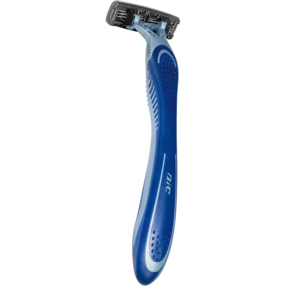 Barbeador Descartavel Bic Flex 3 Azul 12Blx1Und. Bic (Ct.c/12) - imagem 4