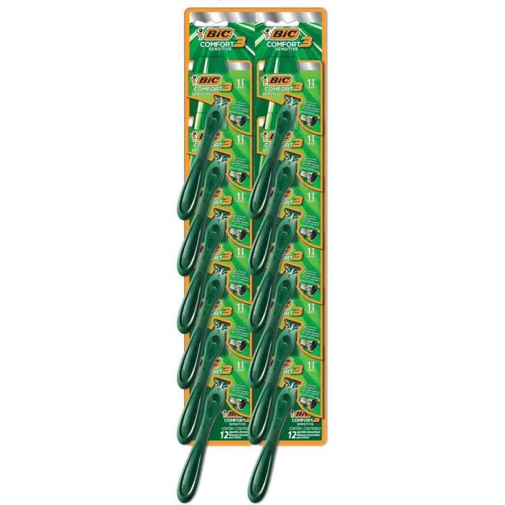 Barbeador Descartavel Comfort 3 Sens. Vd. 12Blx1Und. Bic (Ct.c/12) - imagem 3