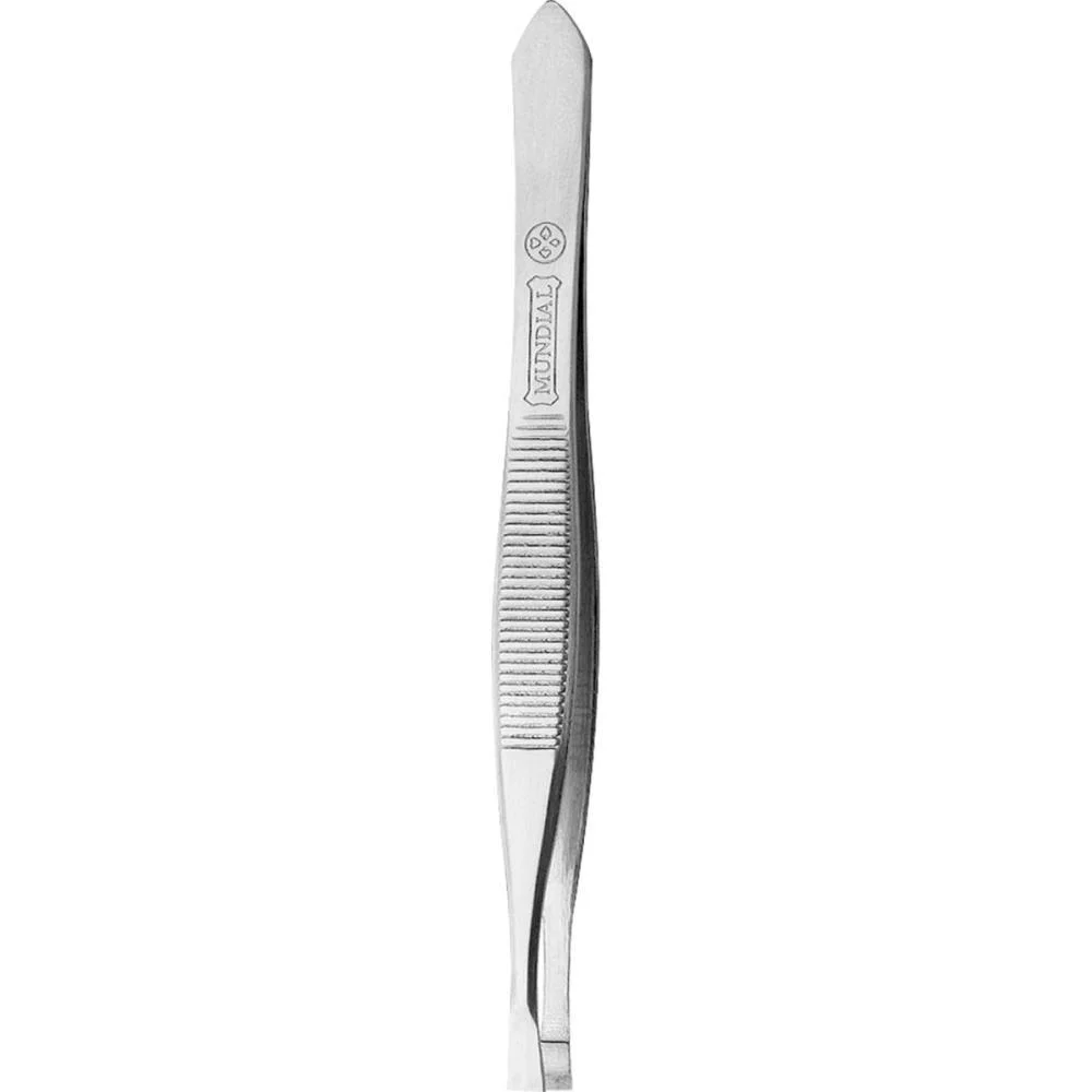 Pinca Depilatoria Classic Longa Aco Inox Pt.reta Mundial - imagem 2