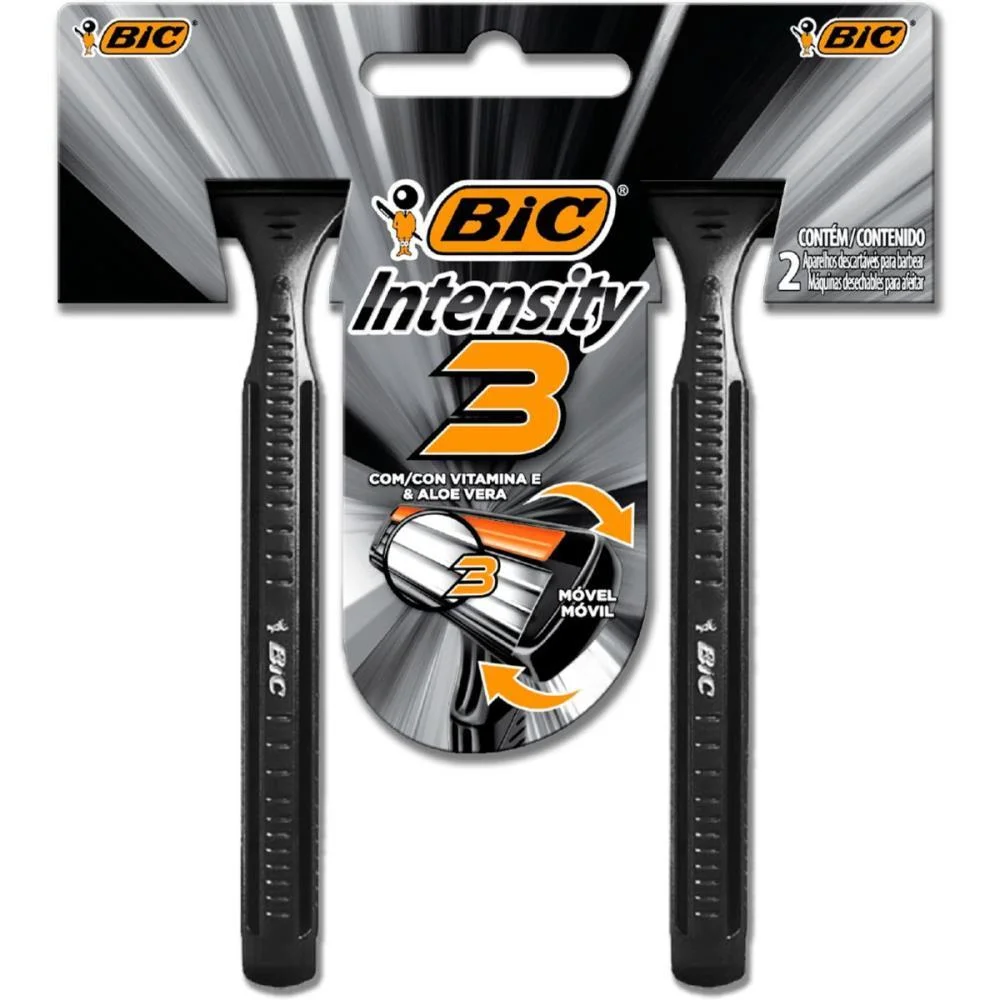 Barbeador Descartavel Bic 3 Intensity Pt. 12Blx2Und. Bic (Ct.c/24) - imagem 3