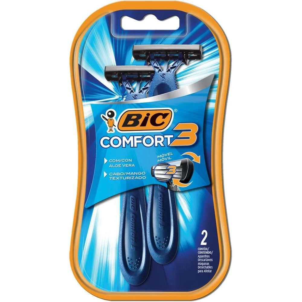 Barbeador Descartavel Comfort 3 Normal 12Blx2Un. Bic (Ct.c/24) - imagem 5