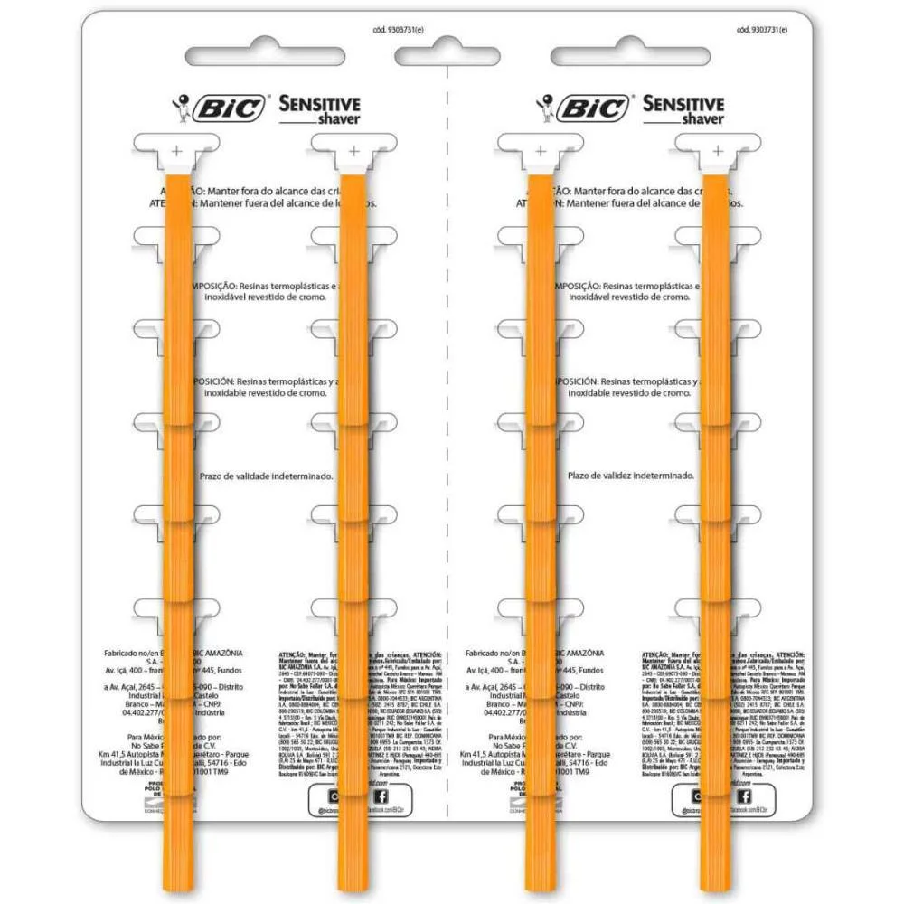 Barbeador Descartavel Bic Sensitive 12 Bl X 2 Un Bic (Ct.c/24) - imagem 4