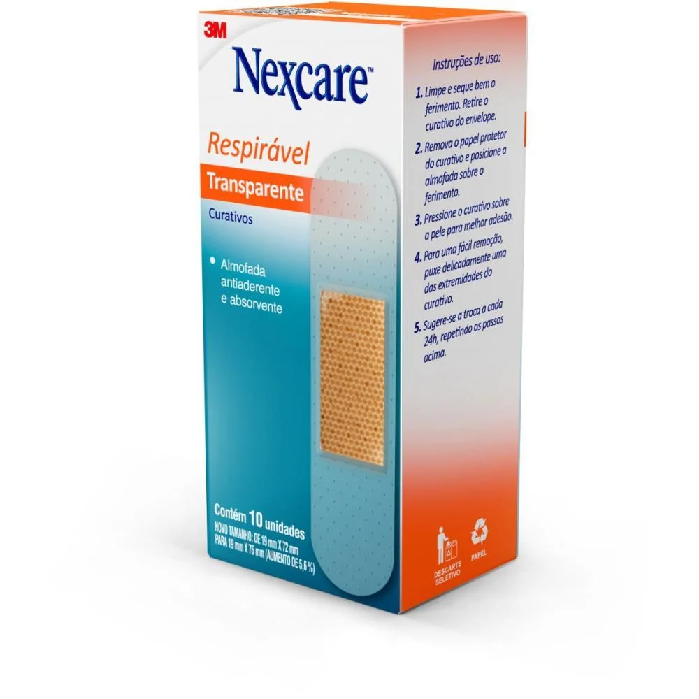 Produtos Farma Nexcare Curativo Transp. C/10 3M (Caixa) - imagem 4