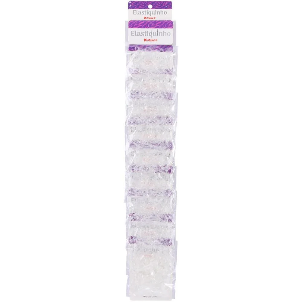 Acessorio Para Cabelo Elastiquinho Transp.2,5Cm 3,5G Make+ (Pct.c/10) - imagem 2