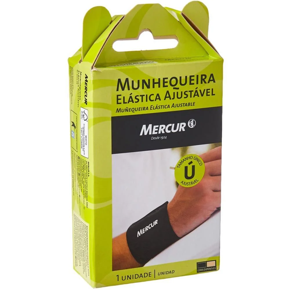 Ortopedico Munhequeira Elast.ajust.preta Mercur - imagem 3
