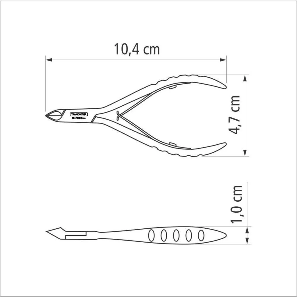 Alicate Higiene Pessoal P/Cuticula Em Aco Inox Tramontina - imagem 4