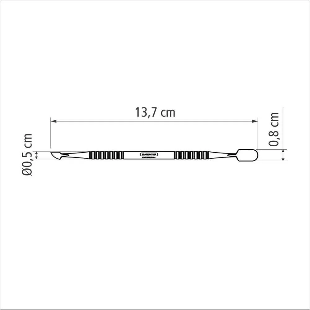 Alicate Higiene Pessoal Empurrador De Cuticula Inox Tramontina - imagem 4