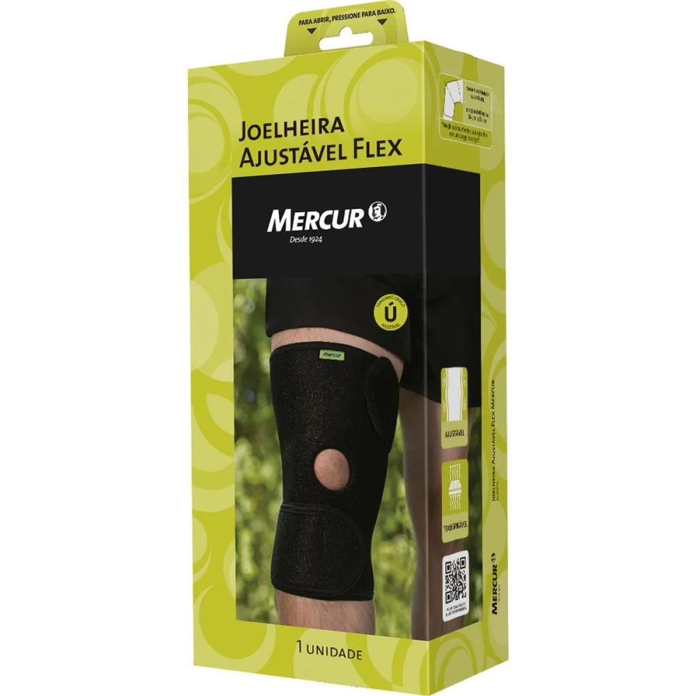 Ortopedico Joelheira Ajustavel Flex Mercur - imagem 4