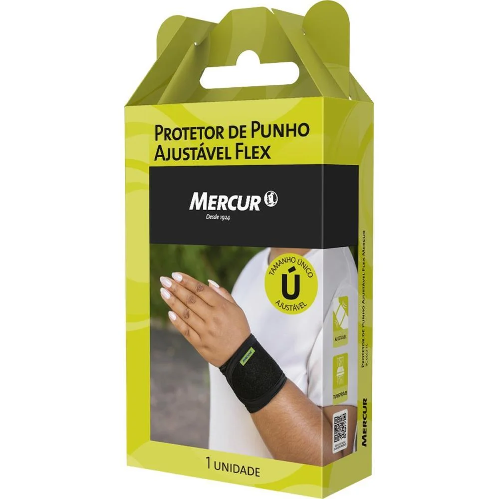 Ortopedico Protetor De Punho Ajust. Flex Mercur - imagem 2
