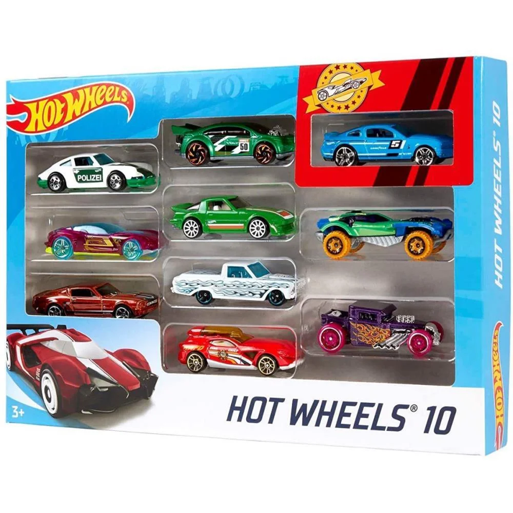 Hot Wheels Die-Cast Pack C/10 Carrinhos (S) Mattel - imagem 4