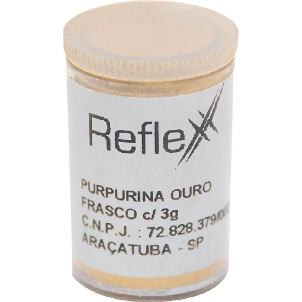 Purpurina Potes 3G. Ouro Reflex (Cx.c/12) - imagem 3
