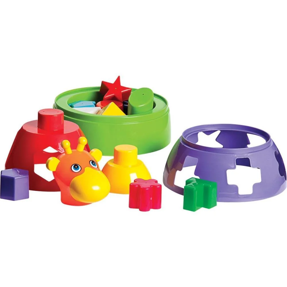 Brinquedo Educativo Girafa Didatica C/Blocos Merco Toys - imagem 4