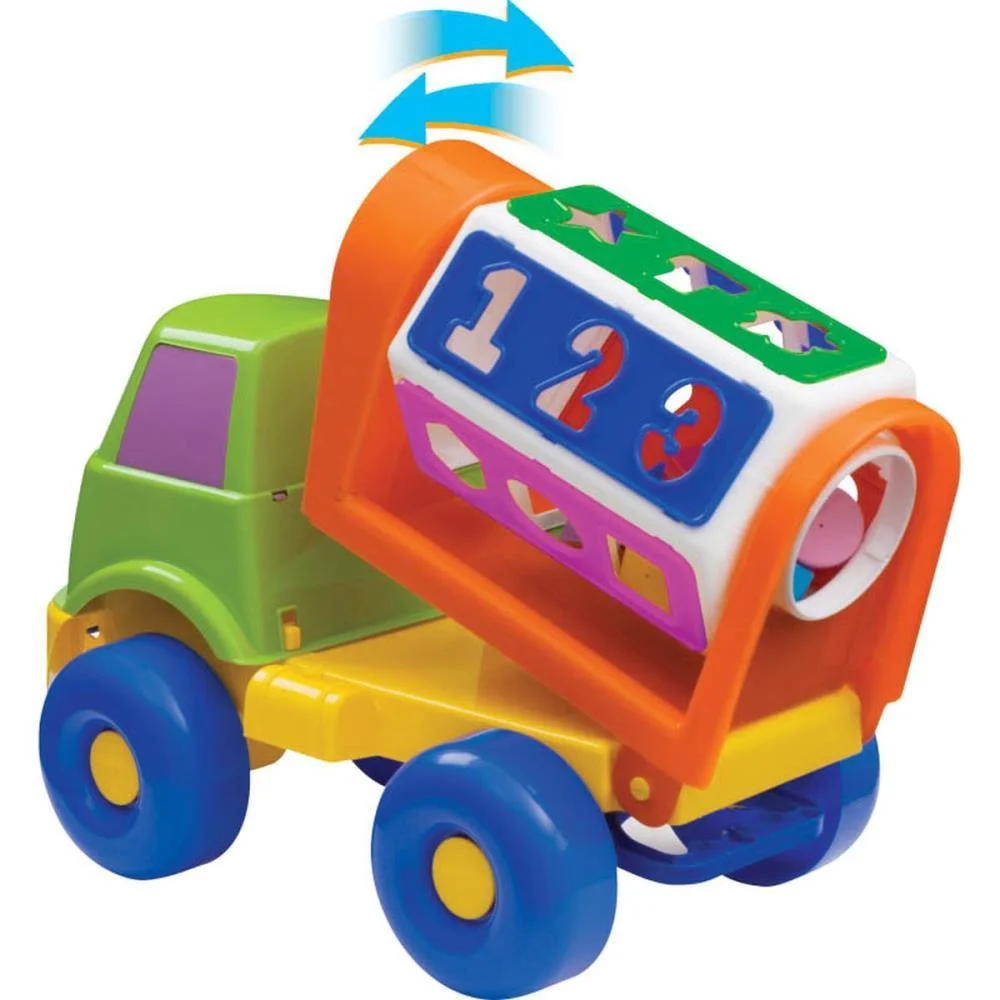 Brinquedo Educativo Caminhao Sorriso C/Puxador Merco Toys - imagem 4