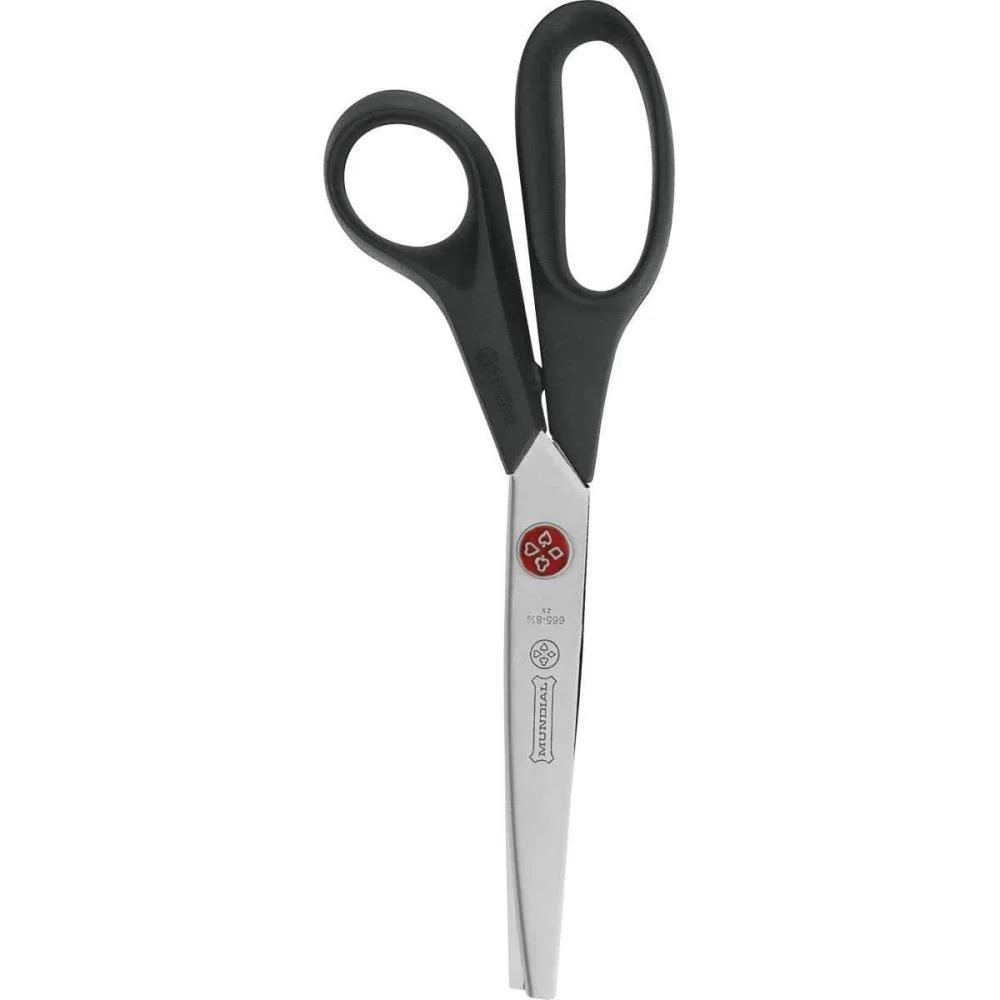 Tesoura Artesanal Picotar Ponto Vermelho 22Cm Mundial - imagem 5