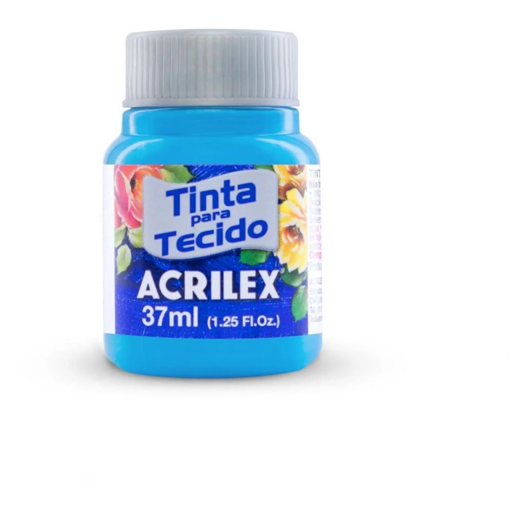 Tinta Para Tecido Fosca 37Ml Azul Celeste Acrilex (Duzia) - imagem 2