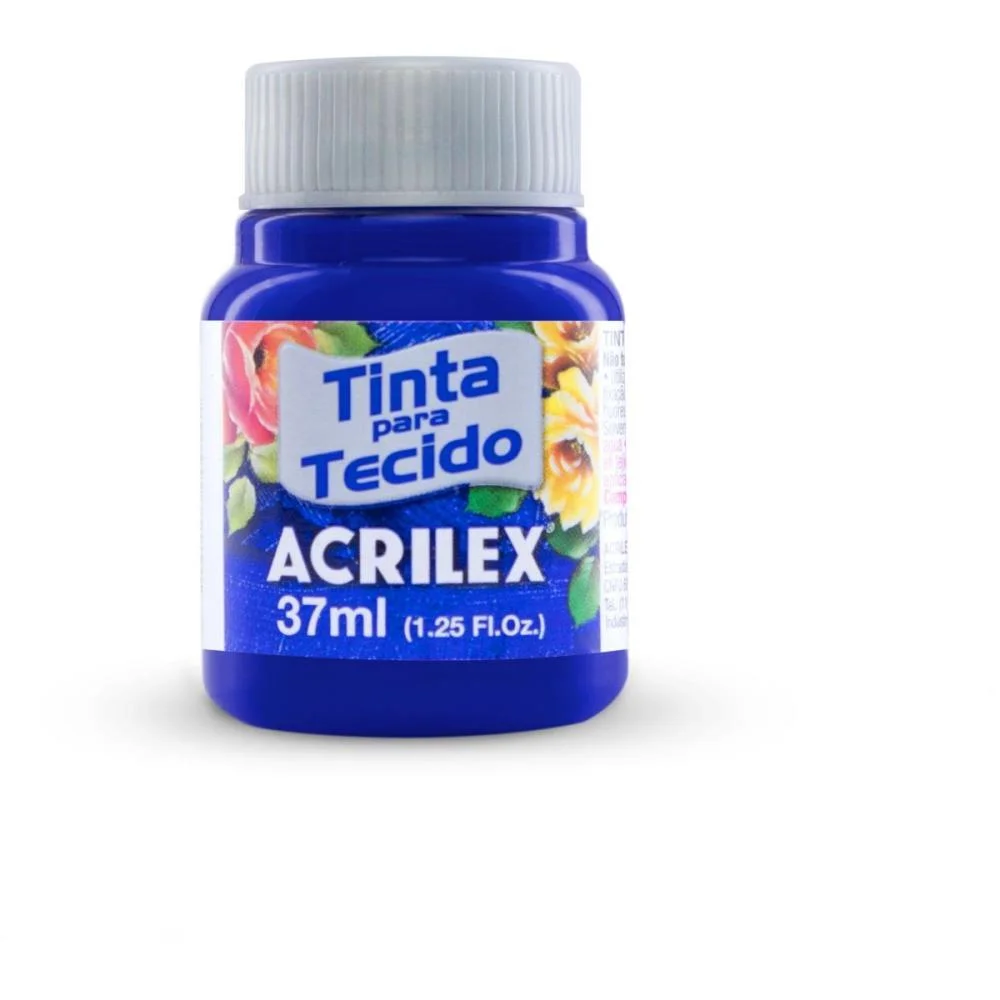 Tinta Para Tecido Fosca 37Ml Azul Ultramar Acrilex (Duzia) - imagem 2