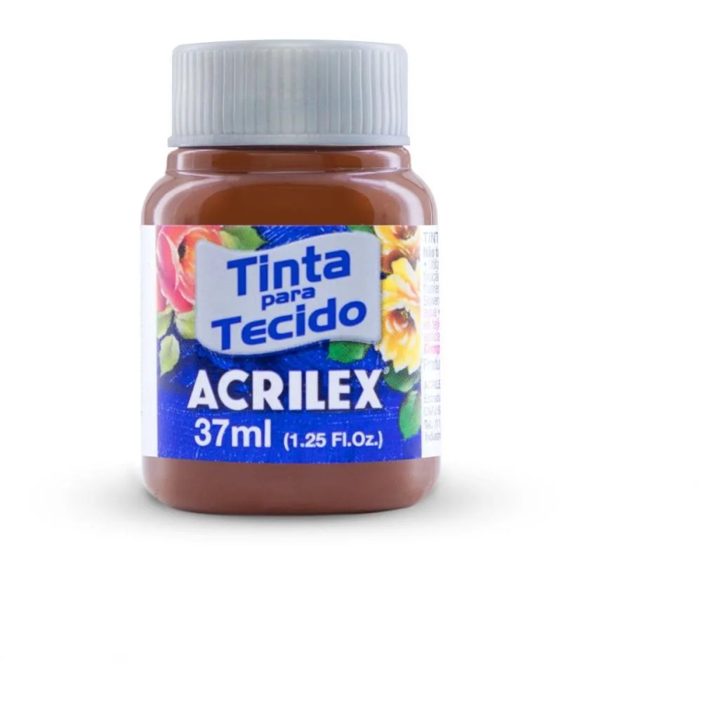 Tinta Para Tecido Fosca 37Ml Marrom Acrilex (Duzia) - imagem 3