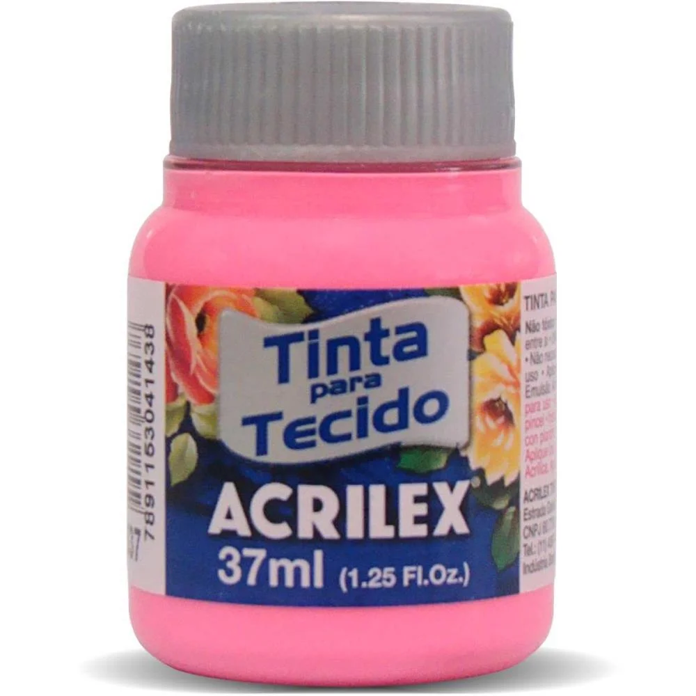 Tinta Para Tecido Fosca 37Ml Rosa Acrilex (Duzia) - imagem 2